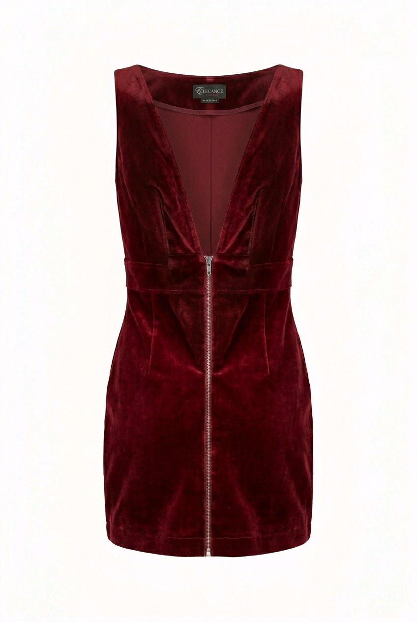 Peto burdeos cremallera H&M