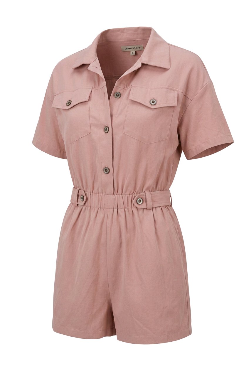 Mono rosa corto Shein