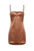 Vestido satinado tirantes Shein