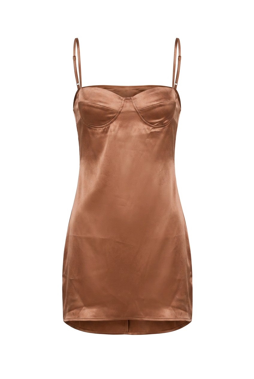 Vestido satinado tirantes Shein