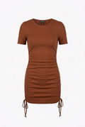 Vestido canale marrón Zara