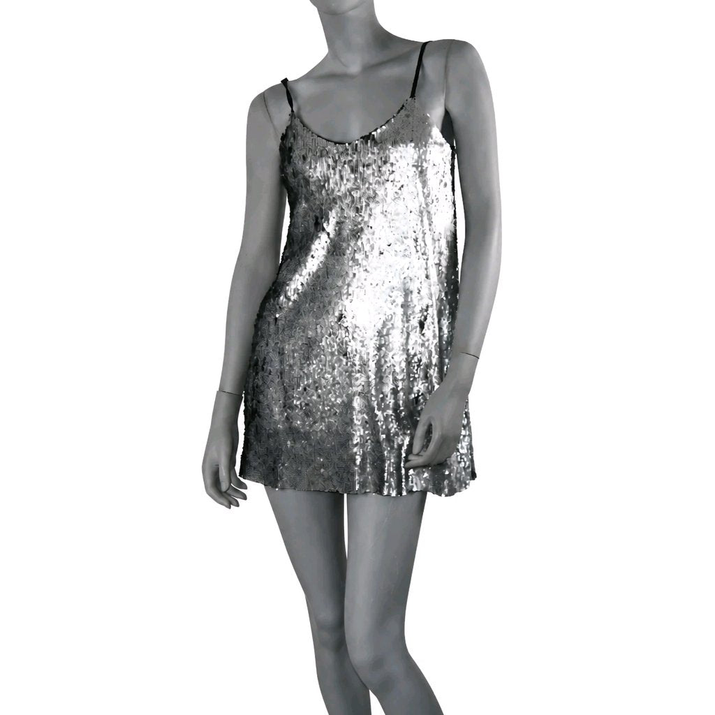 Vestido tirantes lentejuelas
