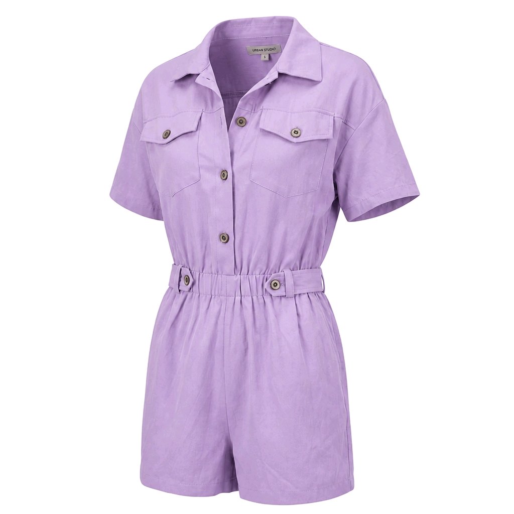 Mono lila corto marca Shein
