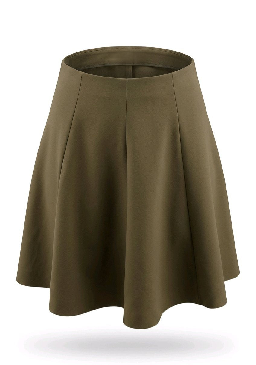Falda verde Stradivarius