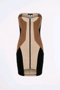 Vestido palabra de honor bershka