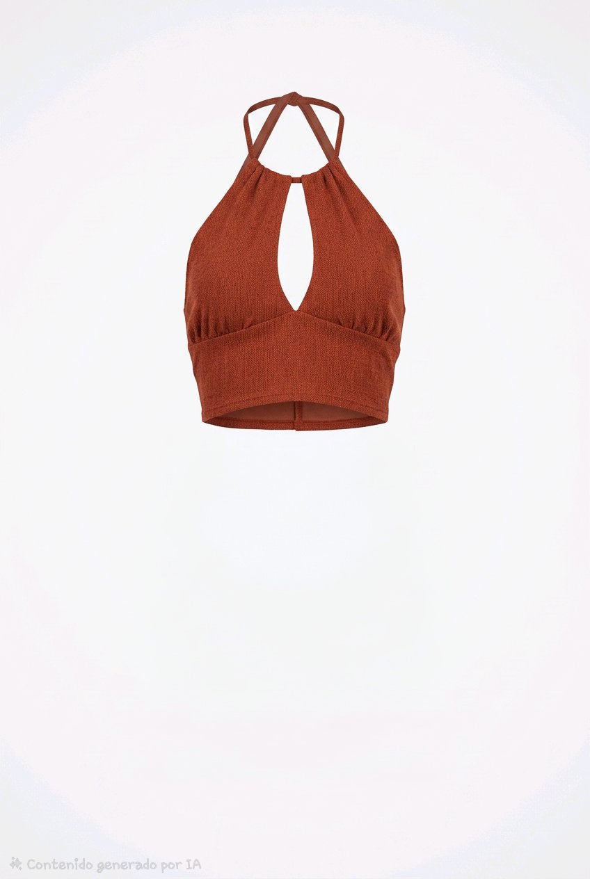 Top halter teja Stradivarius