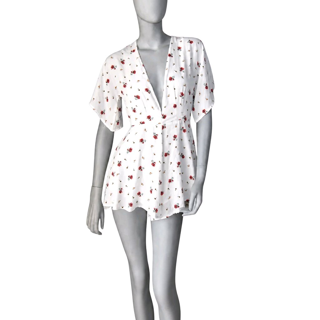 Mono blanco floral ZC Woman