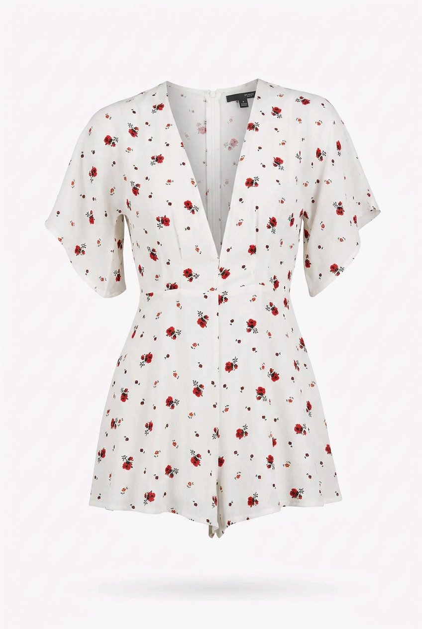 Mono blanco floral ZC Woman