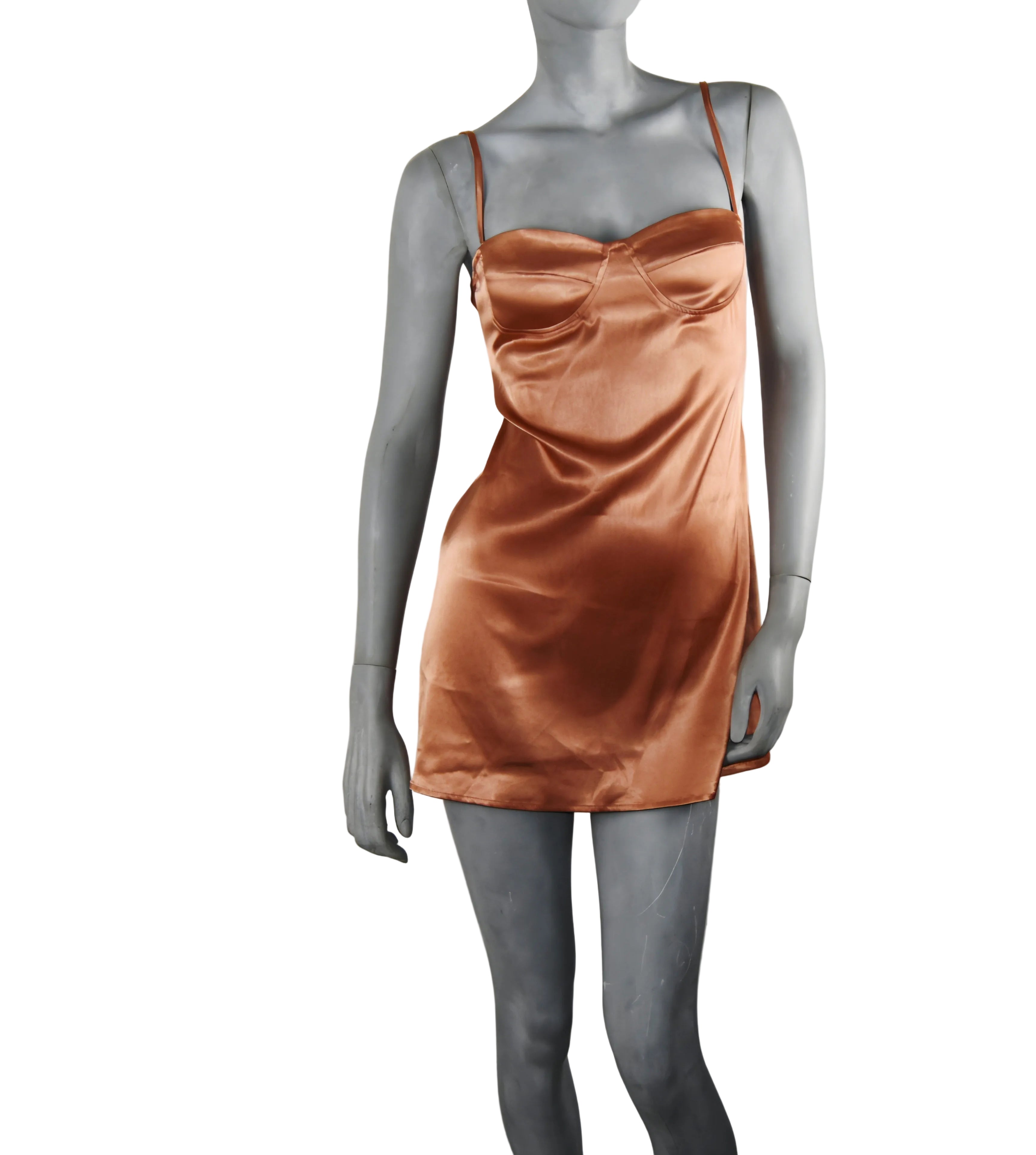 Vestido satinado tirantes Shein